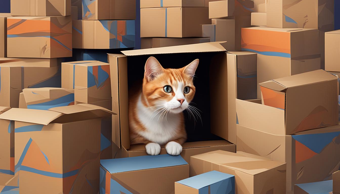 Cats' love for boxes