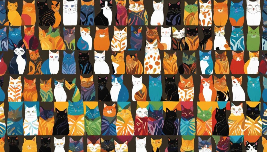 Genetic variations in cat coat colors and patterns