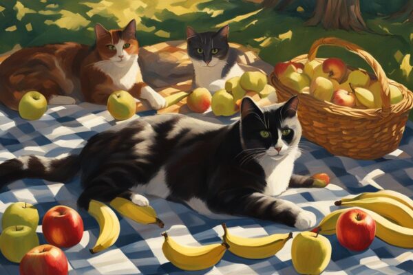 can cats eat apples bananas