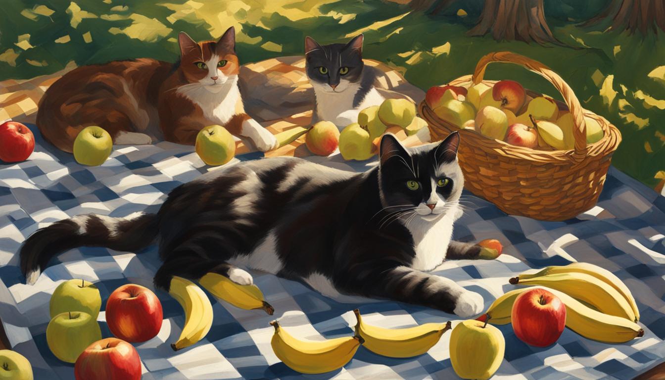can cats eat apples bananas