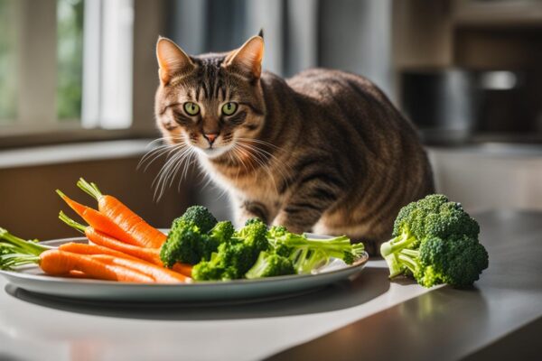 can cats eat carrots broccoli