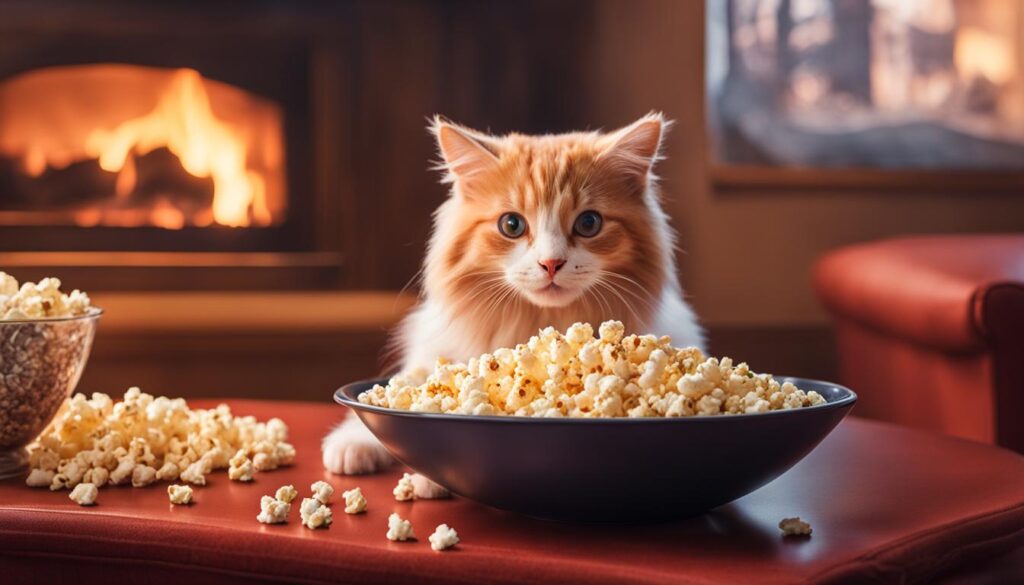 flavored popcorn safe for cats