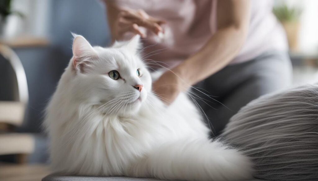 preventing matting and knots in cat fur