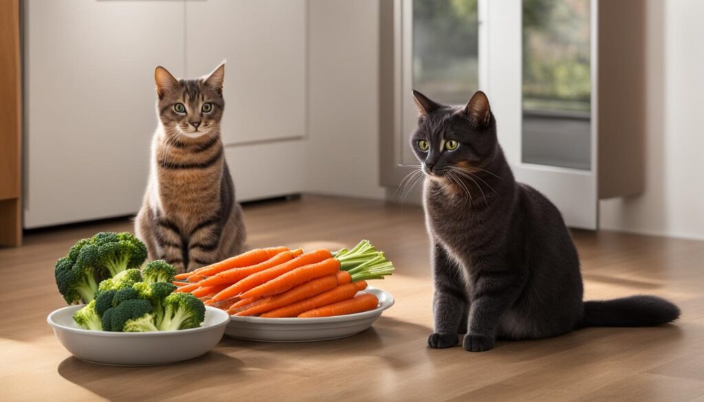 raw vs cooked vegetables for cats