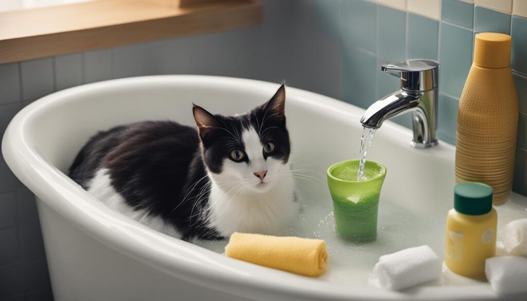 training cats to tolerate water