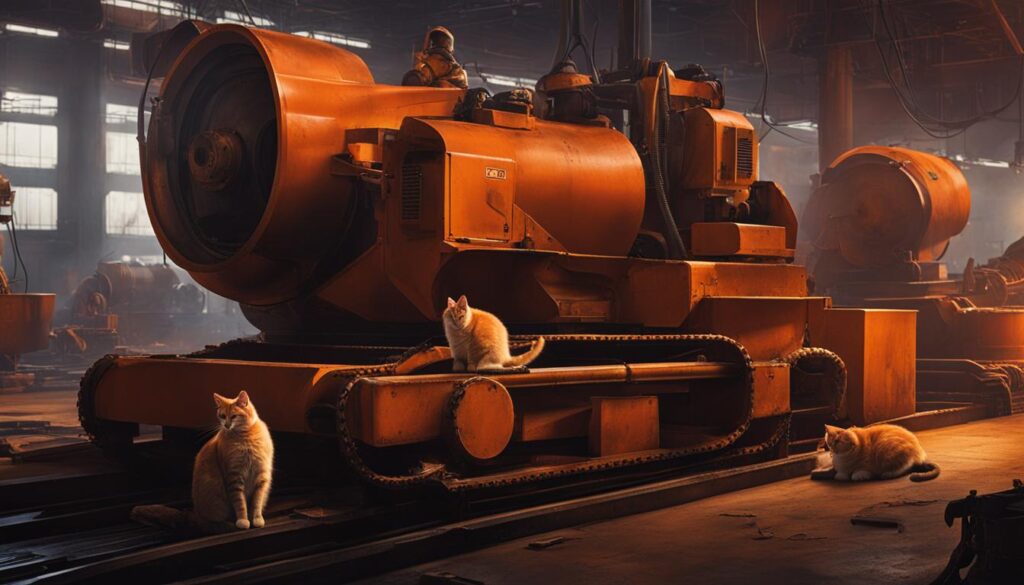 Cats in the factory