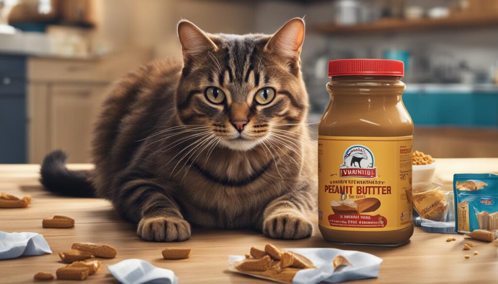 dangers of peanut butter for cats